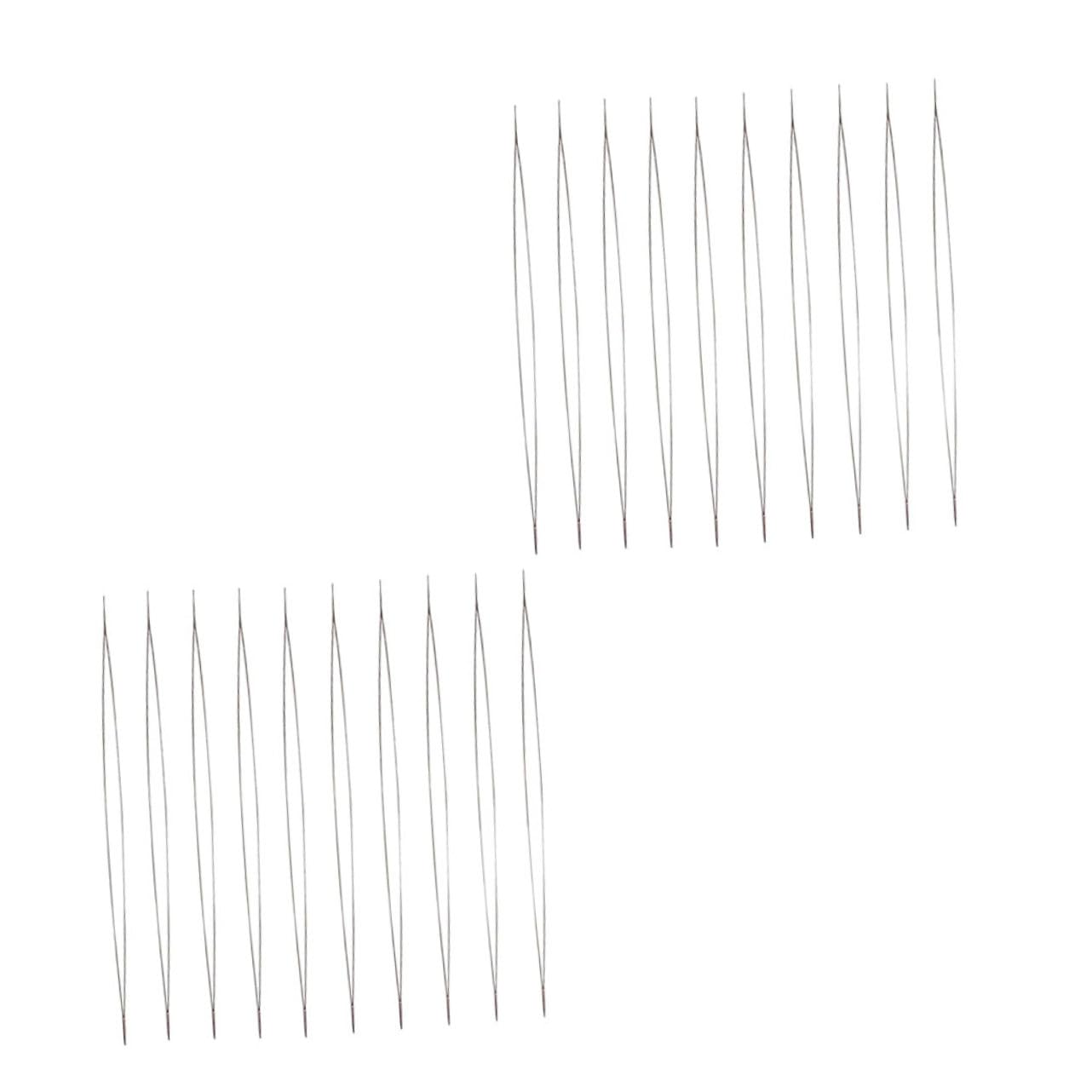 VILLCASE Metal Beading Needles Large Eye 20pcs for DIY Handmade Jewelry Perfect for Necklace and Bracelet Making