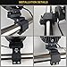 Audak 1 Pair Aluminum Mounting Bracket Kit Tube Clamp for 1.125 1.25 1.375 1.5 Inch Bullbar Roof Rack Roll Cage Horizontal Bar (1.1 to 1.5 Inch Adjustable)