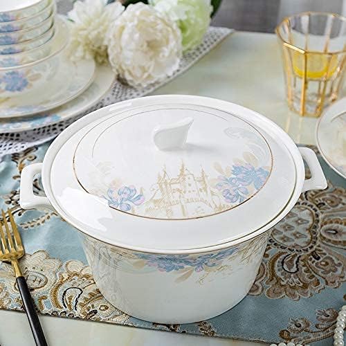 北欧風キッチンエレガントな食器 花柄ダイニングテーブルセット セラミック食器セット プレート フラットウェアセット