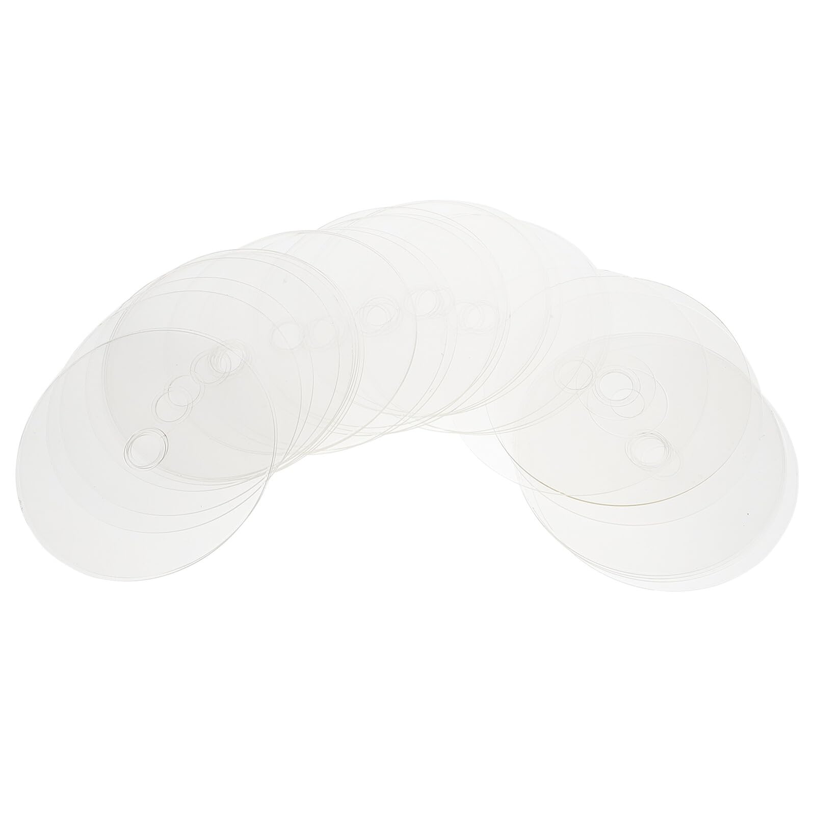 Discos de CD transparentes de PVC para manualidades y decoración Veemoon