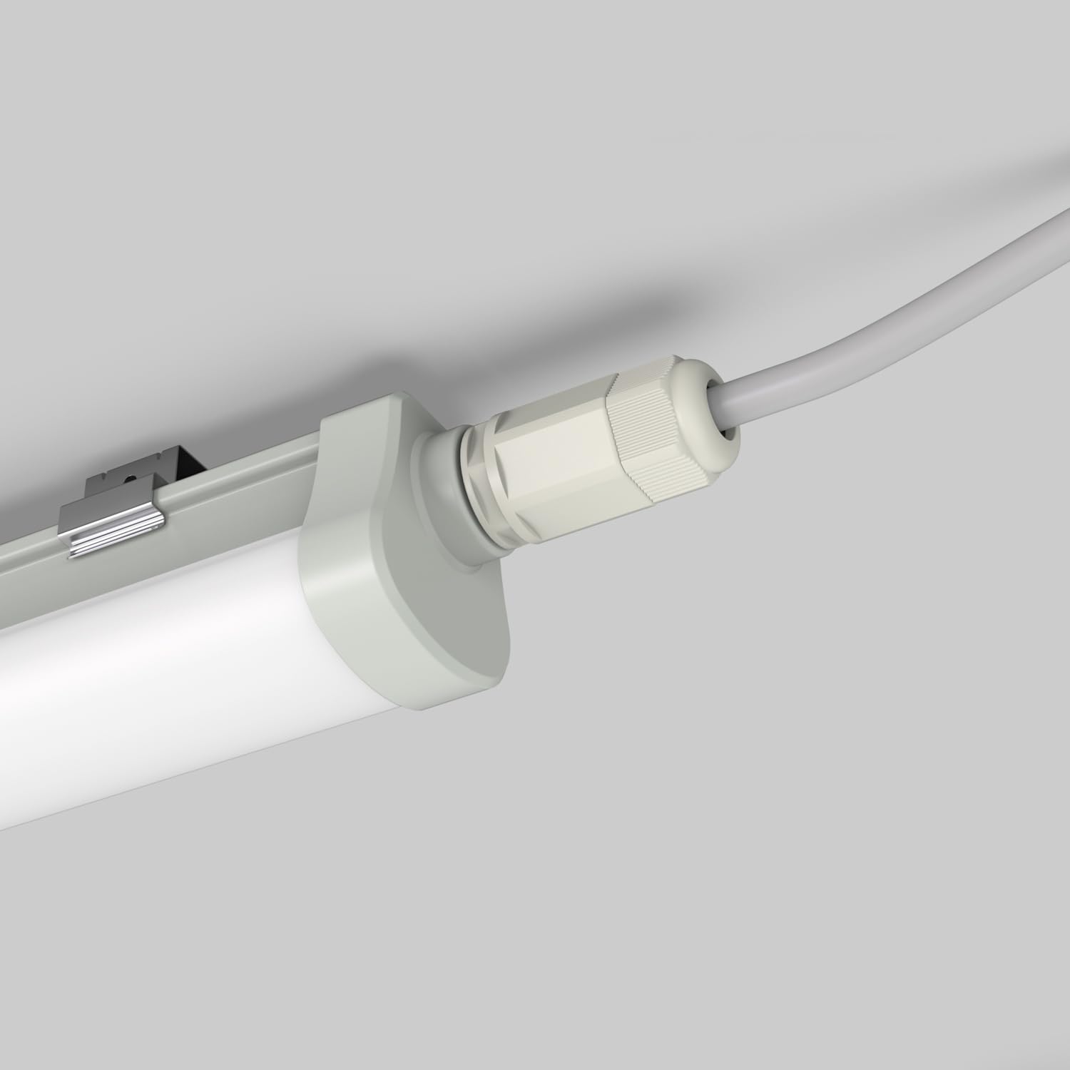 TRAXON LUXPOINT® Pantalla estanca LED integrado - Gerran 60cm 18W Luz neutra 4000K 1800Lm Waterproof Batten IP65 IK08 interior superficie (Luz neutra 4000K 18W | 60cm)