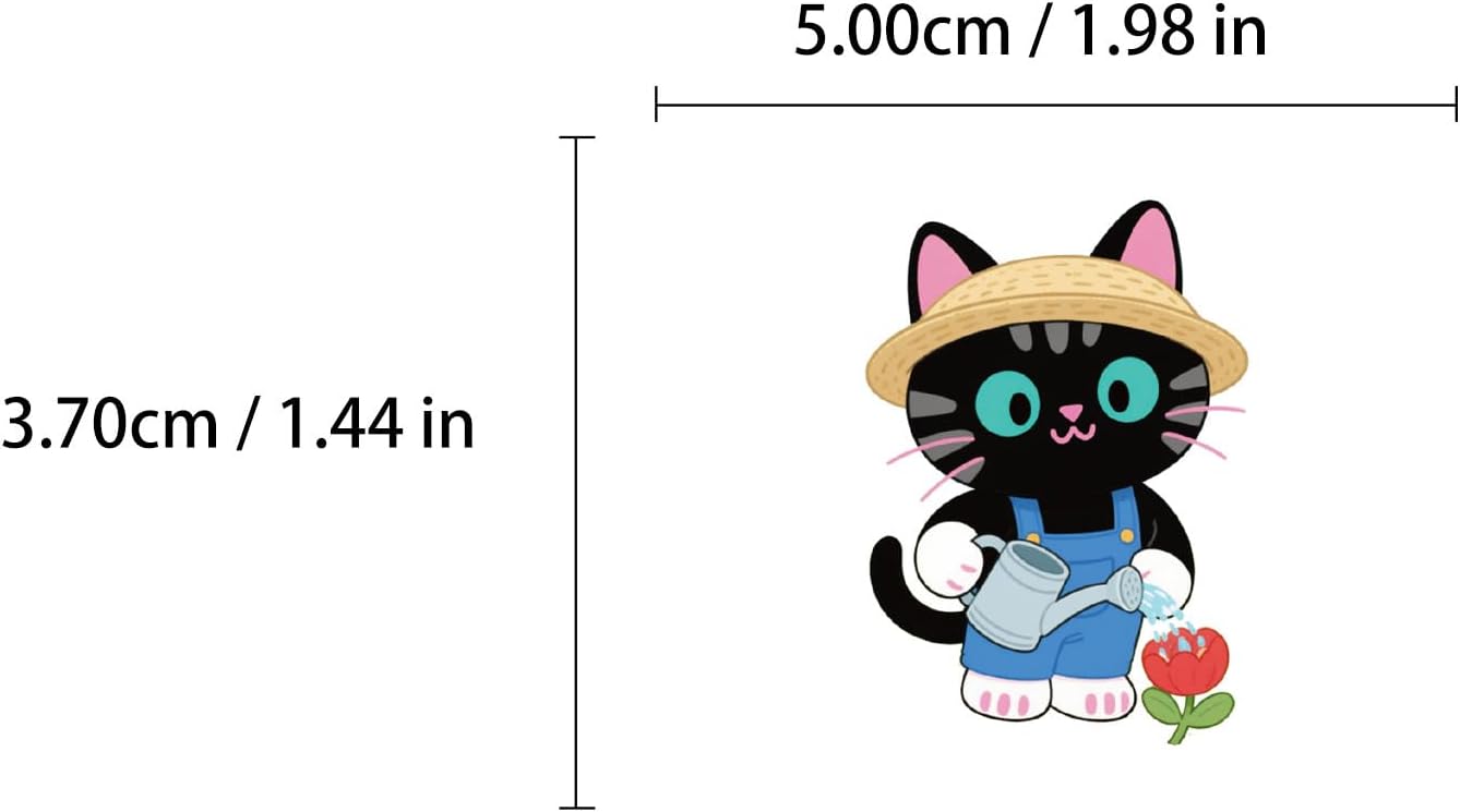 Bluradio 112PCS Cartoon Style Black Cat Stickers Pack image 2