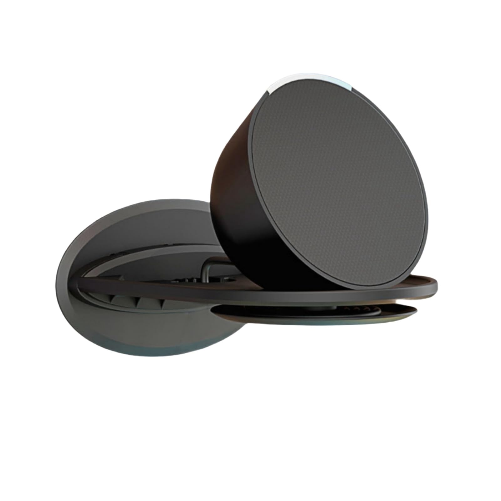 Soporte de Pared para Ech0 Pop, Soporte de Pared para Nuevo Ech0 Spot (Modelo de 2024), Spot, Dot (Generación 2/3/4/5), Homepod Mini, Soporte de Altavoz Inteligente con Gestión de Cables (Negro)