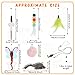 8 Pcs Doorway Cat Toys Indoor Feather Cat Toys Door Hanger Cat Toys Interactive Hanging Cat Toys Dragonfly Little Mouse Toys Retractable Cat Teaser Toys Kitten Toys for Play, 6 Styles (Cute Style)