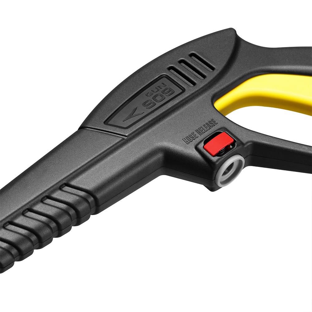 BAKAJI Pistolet à pulvérisation d'eau haute pression 160 bar pour nettoyeurs haute pression avec manille, compatible avec nettoyeur haute pression Lavor, Oleo Mac, Max (Pistole à pulvérisation d'eau)