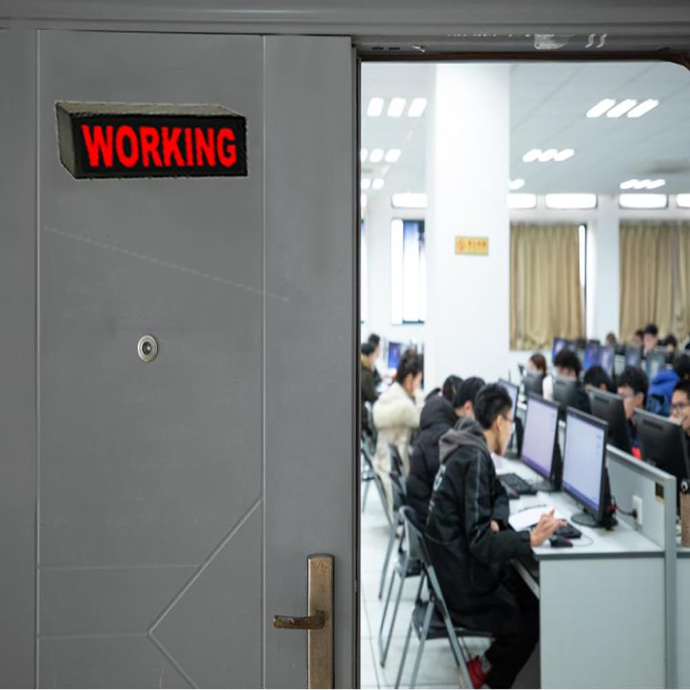 WORKING Neon Signs, Illuminated Sign, Creative LED Light up Signs with Remote Control, Battery Box, Hook, Battery or USB Powered, Many Lighting Modes, for offices, studios, research laboratories