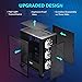 darkFlash ATX Mid-Tower Gaming PC Case, Pre-Installed 3x120mm Fix RGB Fans, with Removable Large Mesh Front Panel, USB3.0 Ready, Tempered Glass Side Panel Airflow Computer Case, Black(DRX70)