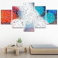 SIGNWIN 5 Panel Canvas Wall Art Organic Arrangement Modern Artwork for Home Decorations Ready to Hang - 60