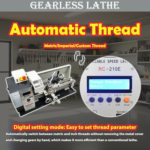 TECHTONGDA 1100W Brushless Metal Lathe