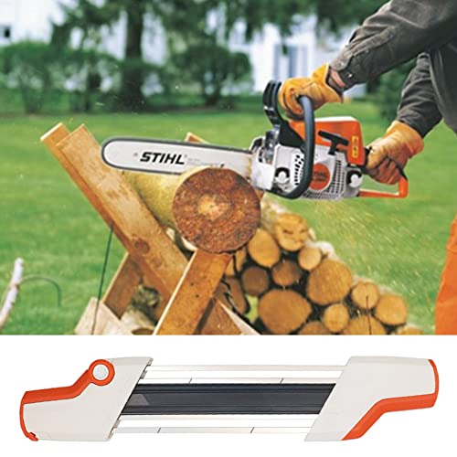 Qztodo 2 In 1 Chainsaw Sharpener For 3/8" Saw Chain,Easy File Chain Saw Sharpener Tool #TOP5