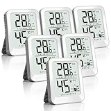Antonki 6 Stück Digital Temperatur und luftfeuchtigkeitsmesser...