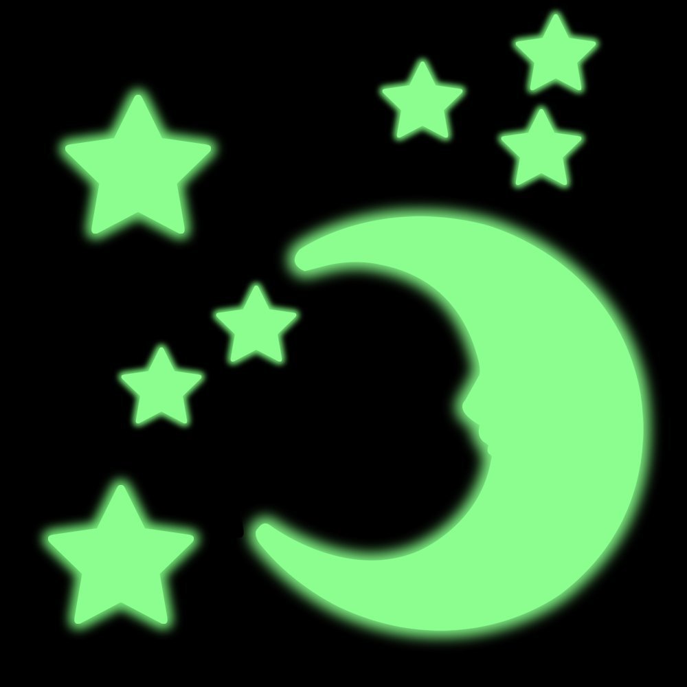 206 Pcs Glow in The Dark Stars Stickers for Ceiling Bedroom Christmas Stocking Stuffers for Kids Ages 3-5, 4-8, 8-12