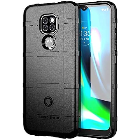 Motorola Moto G9 Play Case,ZYZX Heavy Duty Shockproof Military Grade Drop Tested Field Protective Phone Case Super Sturdy TPU Bumper Full Body Rugged Hard Cover for Moto G9 Play/Moto G9 HD-Black Cover