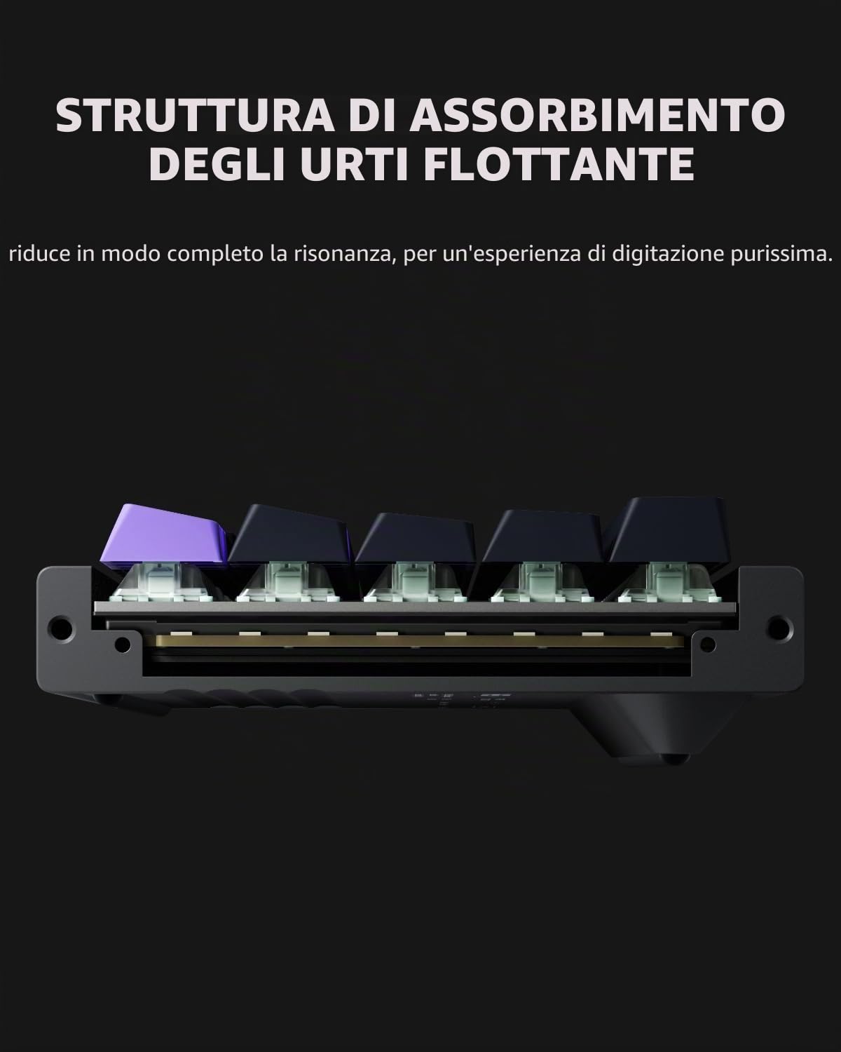 NuPhy X BH65 Tastiera da Gioco in Alluminio 68 Tasti RGB Rapido Trigger Cablato Personalizzato Hall Effect Tasti PBT, Punto di Controllo