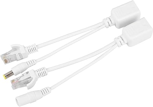 Miniatura 3 de 10 pares de cámaras de red Poe Rj45 cable, adaptador de alimentación a través de Ethernet inyector + divisor CC 12 V.