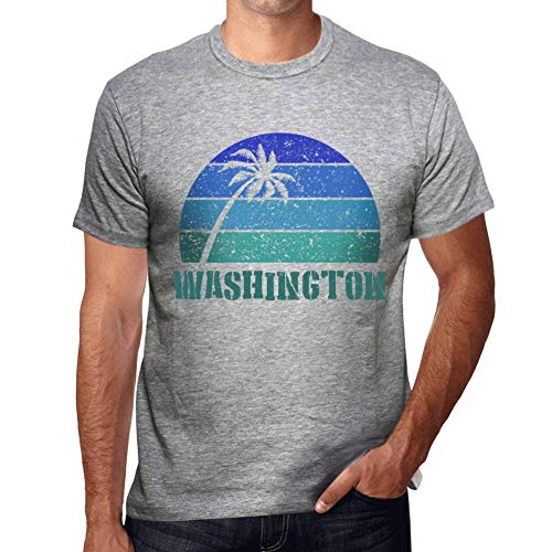 La Mejor Selección de Palmeras washingtonia - solo los mejores. 35 Camiseta Estampada para Hombre Palmera, Playa, Puesta De Sol En Washington – Palm, Beach, Sunset In Washington – T-shirt Vintage Manga Corta Regalo Original Cumpleaños Diseño...