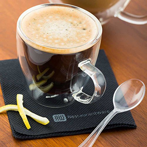 Vasos de vidrio doble pared para espresso 3 onzas pack 10 miniatura 3