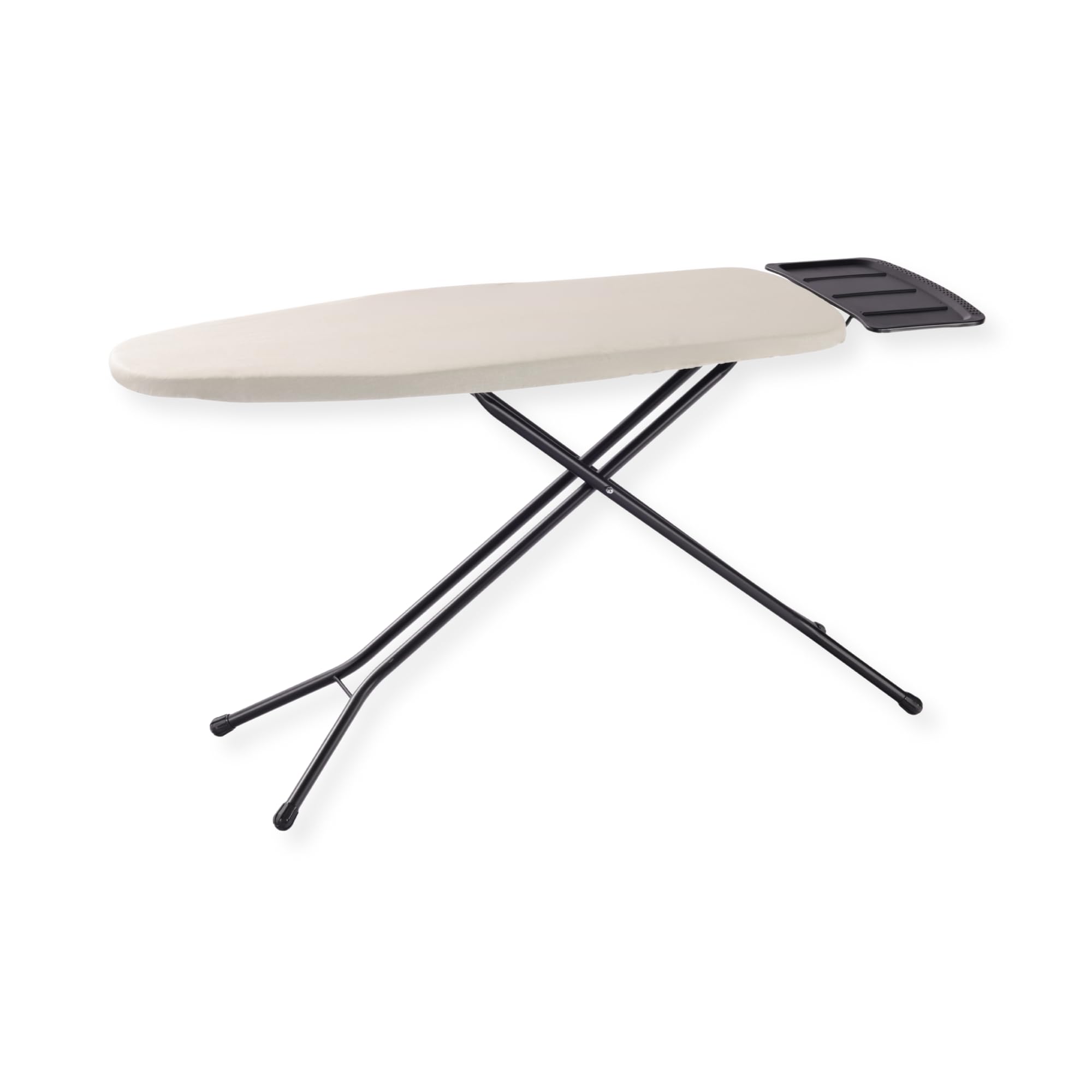 SensaHome Bügelbrett – Klappbarer Bügeltisch mit Dampfeinheitshalter – 125×45cm – Taupe
