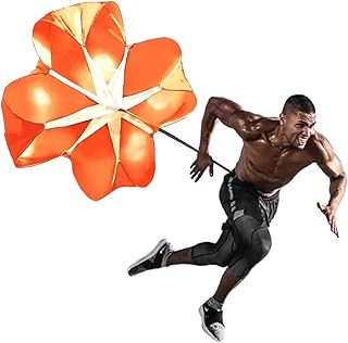 EastyGold Running Speed Chute Resistance Parachute 56 inch Powerchute Umbrella Training Sprint Power Soccer Trainer for Runner, Football, Soccer Drilling