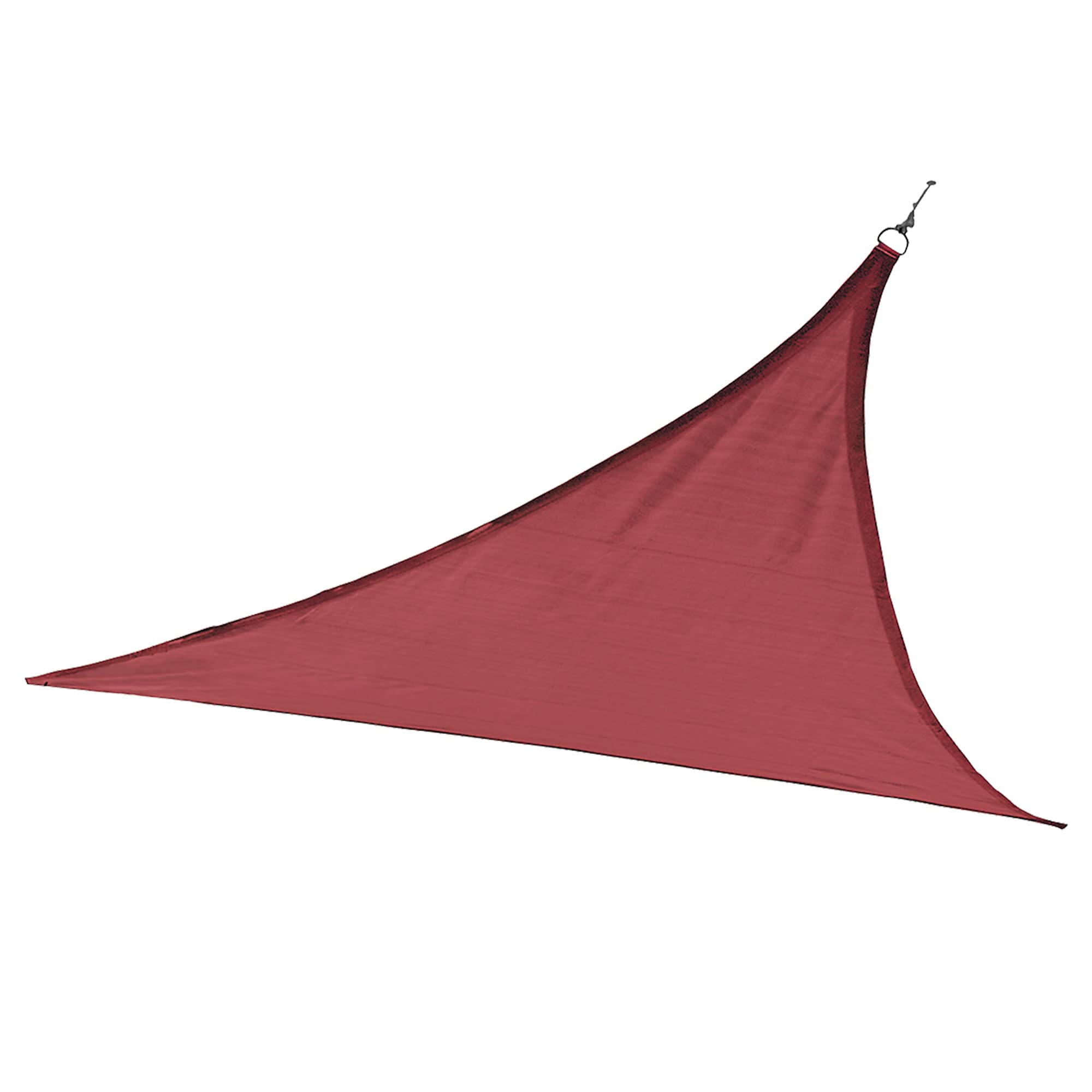 Toldo vela para exteriores que evita el calor y la lluvia en jardín 5x5