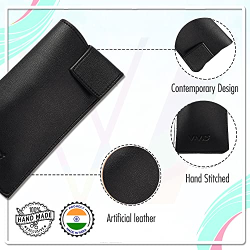 Image of VIVID Unisex Specs Valcro Eyewear Dabbi Artificial Leather Soft Case Cover