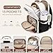 Laptop Backpack for Women Bookbag: 15.6 inch Work School Backpacks with Pouch Pocket for Large Capacity Cup & USB Charger College Book Bag Travel Business Nurse Teacher Bookbags Anti-theft Back Pack