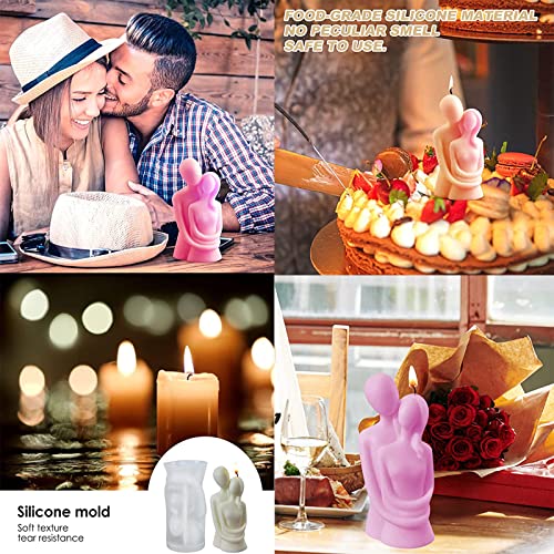 Pair of Hugging 3D Candle Mould, Silicone Body, 3D Candle Mould, Silicone Candle Moulds, Body Candles Silicone Moulds - Image 3