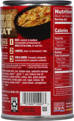 Image of Campbell's Chunky Soup, Chicken and Sausage Gumbo, 18.8 Oz Can (Pack of 2)