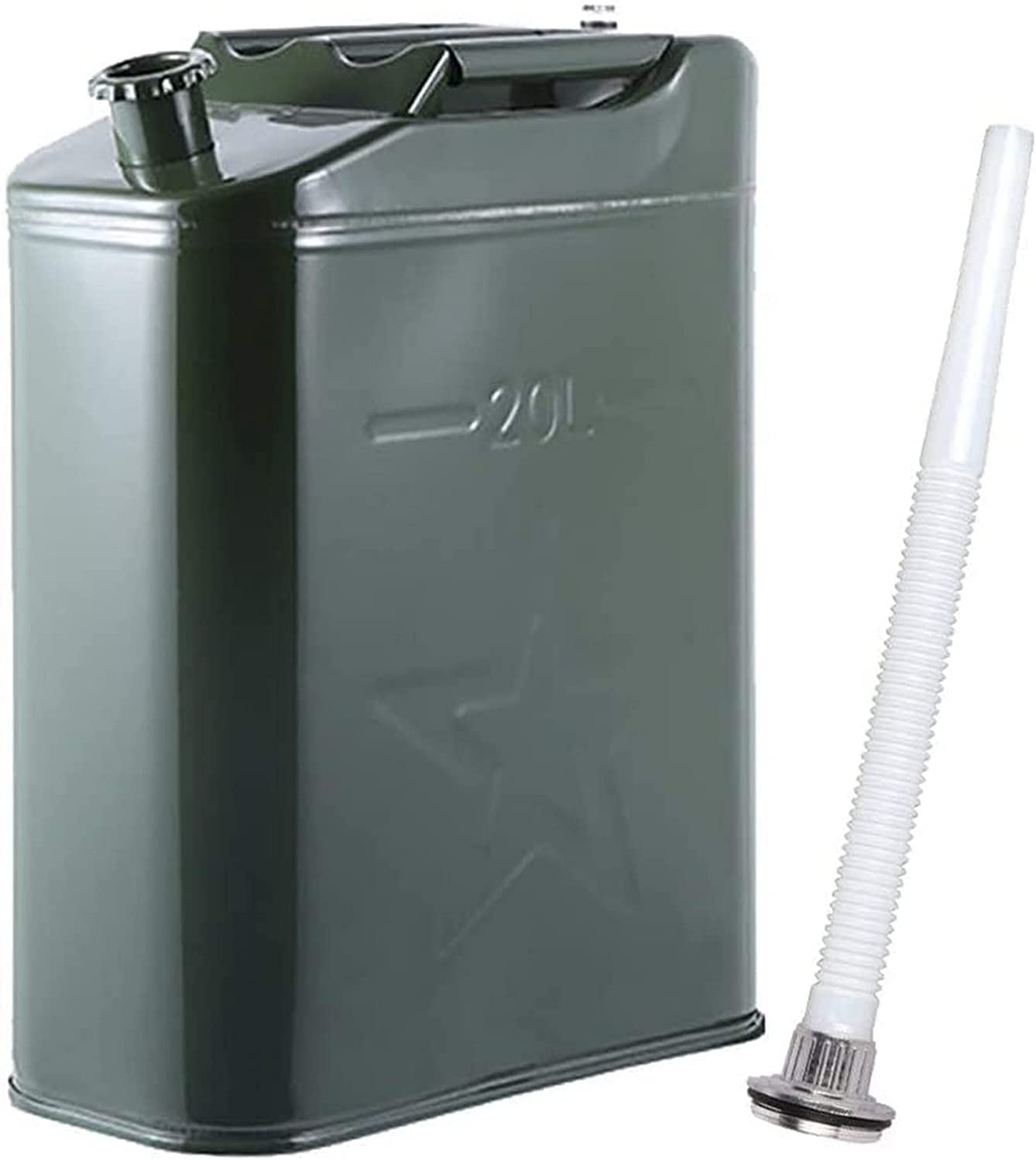 Bidón de gasolina de Metálico Recipientes gasoli Latas de gasolina, latas de gasolina portátiles, almacenamiento de transporte de metal antioxidante a prueba de fugas, contenedor de gasolina diésel, t