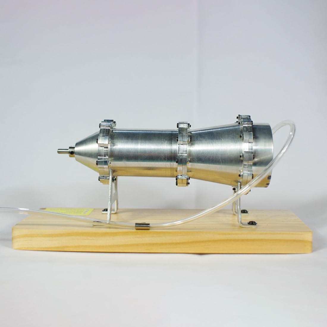 Steam Engine Model Kit that Works, Centrifugal External Combustion Motor Metal STEM Education Thermal Engineering Display Model Power Experiment for Adults Hobbyists