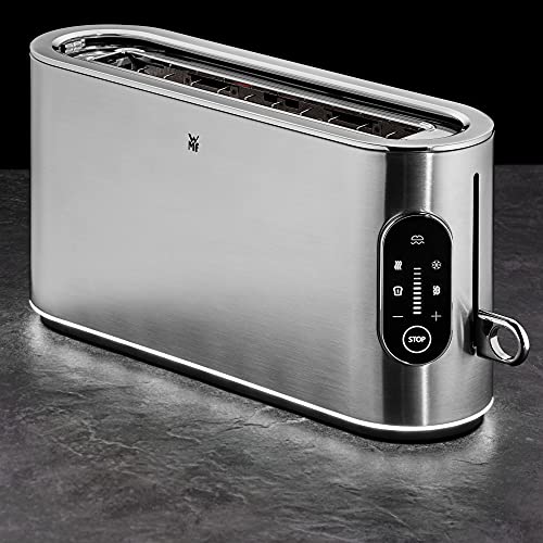 WMF Lumero Toaster 2 Scheiben, Langschlitz mit Brötchenaufsatz, XXL, Einseitiges Toasten, 1-Scheiben-Taste, 10 Bräunungsstufen, Toaster edelstahl matt – Bild 5
