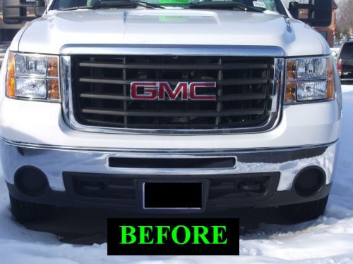 312 Motoring Fits Gmc Sierra 2007-2010 Chrome Grille Grill Kit 2008 07 08 09 10 2009 1500 2500 3500 Slt Sle Z71 Denali #TOP1