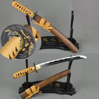 Handmade T1060 high Carbon Steel Japanese Tanto Dragon Tsuba Samurai Sword Full Tang Sharp Blade