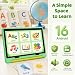 Laptok Android 16 Kids Tablet 10 Inch, Tablet for Kids with 64GB+1TB Expand, GMS Certified, 6000mAh, Face ID & Fast Charging, 5MP+8MP, WiFi 6, BT 5.4, Widevine L1, Tablet with Protective Case, Green