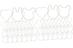 TEHAUX Bunny Wreath Form for Easter and Valentine's Day Craft