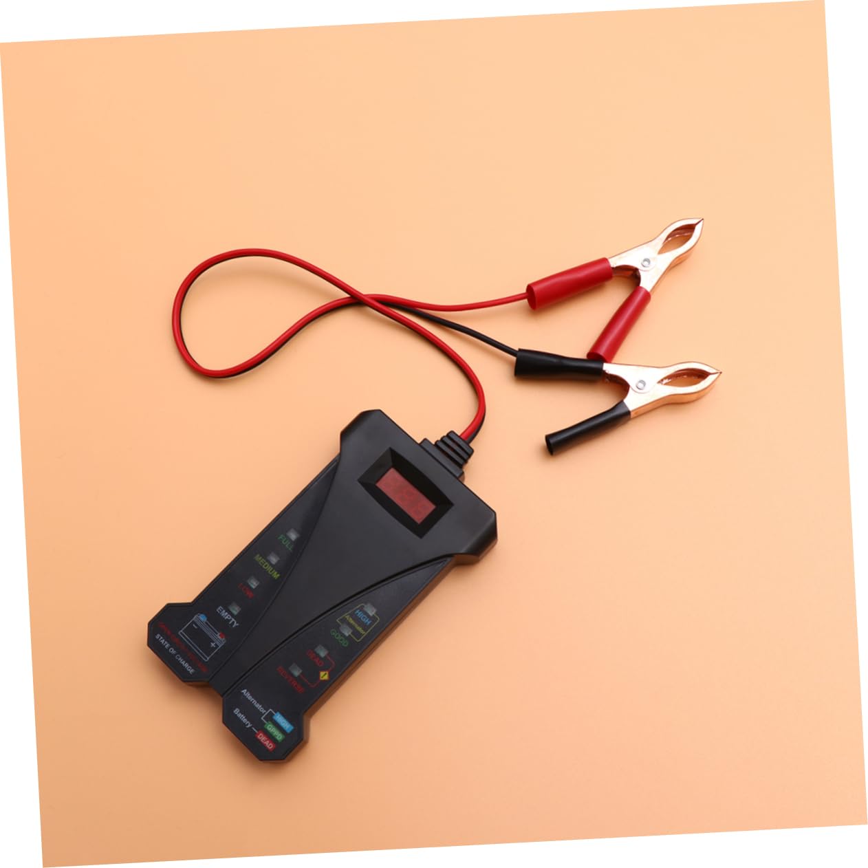Analizzatore Digitale Batteria Auto Voltmetro e Tester di Carico Batteria Strumento Diagnostico per Batterie di Veicoli Automobilistici Display Lcd e Protezione da Inversione