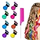 8 Stück Haarkreide für Kinder Haarfarbe Kinder Auswaschbar Sicher und Sanft Geeignet für Frauen Kinder Hochzeiten Make-Up Karneval Temporäres Haarfärben 8 Farben