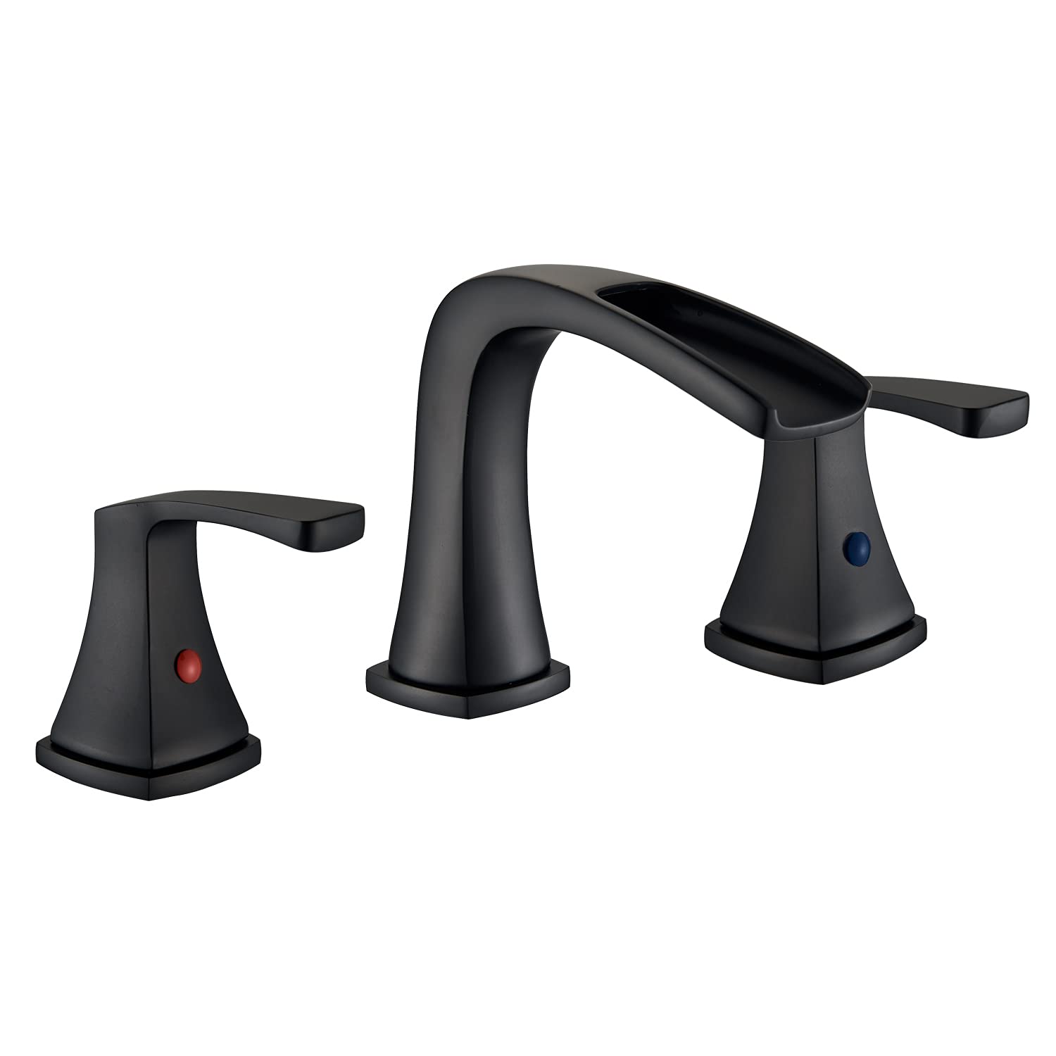 Buy Senlesen 8 Inch 2 Handles Waterfall 3 Holes Widespread Bathroom