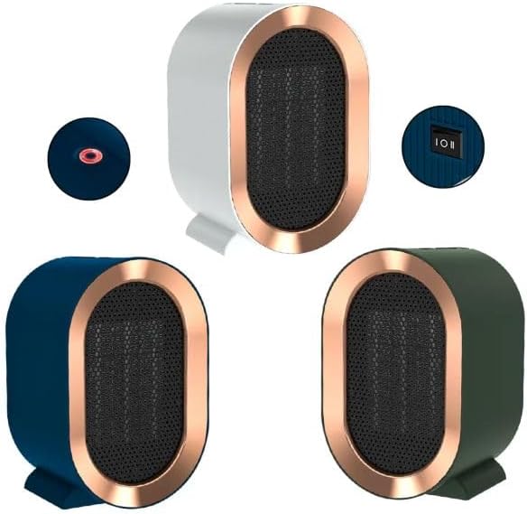 Miniatura 4 de Nuevo ventilador eléctrico portátil 1200 W PTC calor de cerámica de 2 velocidades Mini de bajo ruido calentador de espacio doméstico calentador