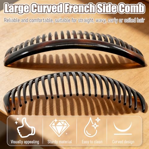 Pack de 2 Peines Laterales Franceses Curvos 4 Pulgadas miniatura 2