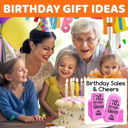 HAPPYPOP 70 Year Old Birthday Gifts for Women - Gifts for 70 Year Old Socks for Woman2