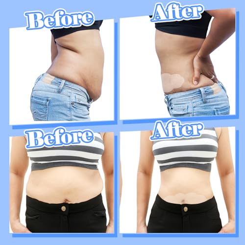 Image of Bonuci 30 Pieces Tummy Lift Tuck Tapes, Invisible Waterproof Cellulite Bikini Swimsuit Thigh Boob Skin Lift Tapes for Women