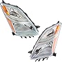 Evan-Fischer Headlight Set Compatible with 2006-2009 Toyota Prius Left Driver and Right Passenger Side Halogen