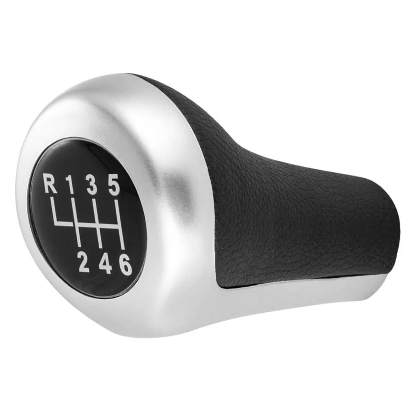 Vbnyba One Color Car Shift Knob Lever Compatible With For 3 Series E90 E91 E92 E93 E30 E36 E46 F30 5 6 Speed Car Gear Stick Silver Shift Knob Car Accessories
