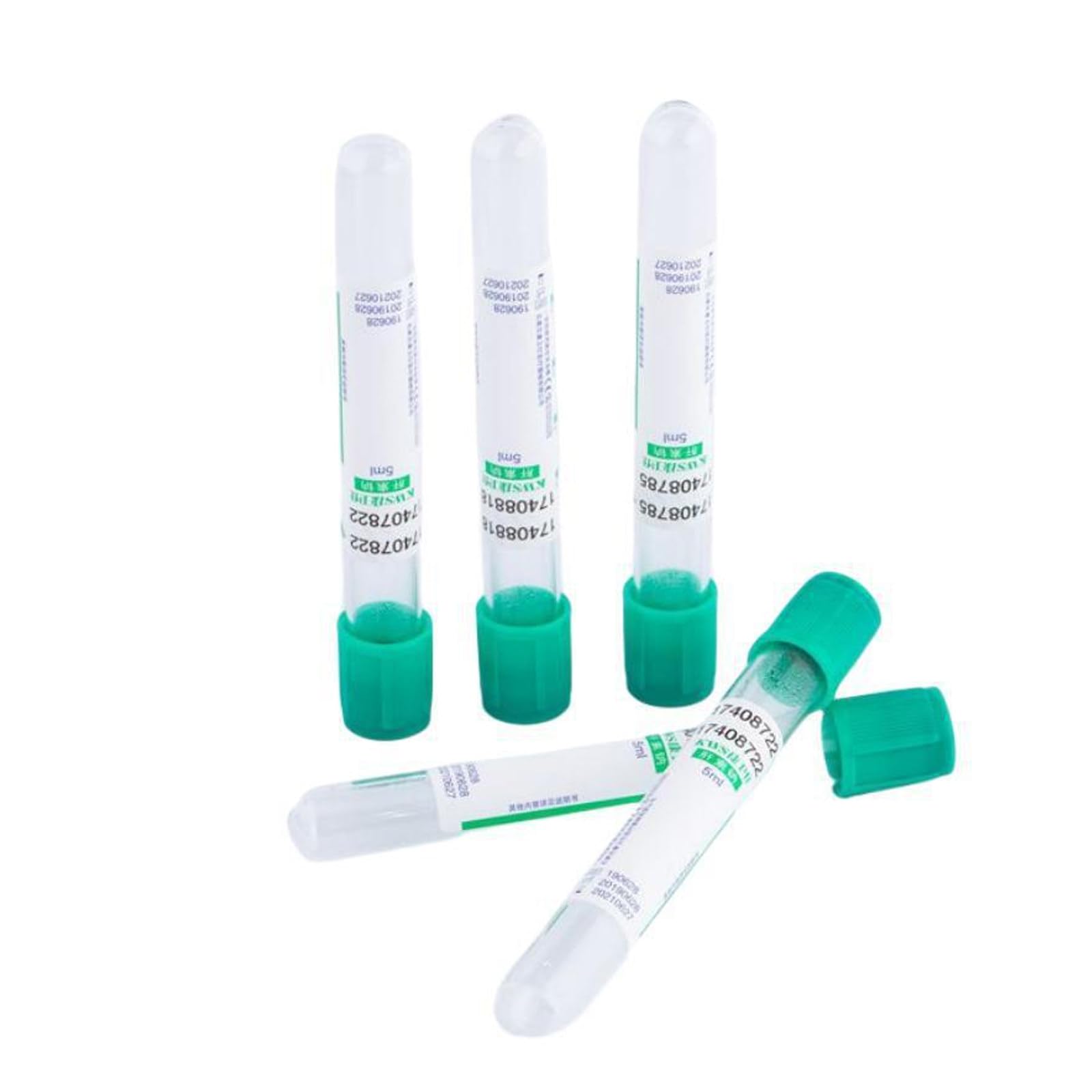Tubos de extracción de Sangre al vacío para centrífuga - 100 Tubos de ensayo de Vidrio Pet para centrífuga de Laboratorio, Tubos de extracción de Sangre al vacío compatibles.