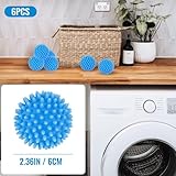 6pcs Washing Ball for Washing Machine, Dryer Balls, Tumble Dryer Balls | Reusable Soft Drying Balls for Tumble Dryer, Laundry Balls for Washing Machine, Rapid Dryer Ball, Washing Machine Balls - Image 2