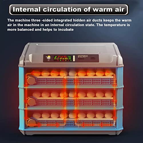 Incubadora de huevos para incubar aves de corral, totalmente automática con control de temperatura y volteador automático de huevos