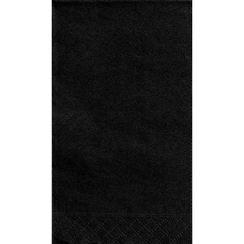 Image of Elegant Black Paper Guest Towels - (Pack of 20) - Perfect for Parties, Weddings, Birthdays & Any Event