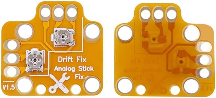 Vista 2 de 1 par de controladores analógicos stick Drift Fix Mod para Xbox One PS4 PS5 Switch Pro Gamepad Game Handle Joystick Drift Repair Board (dorado)