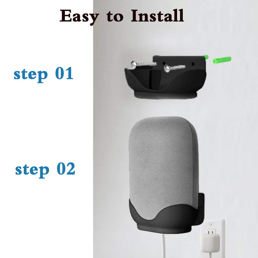 Amazon | Yuen 壁マウント コード管理 Google Nest Audio用 取り付け